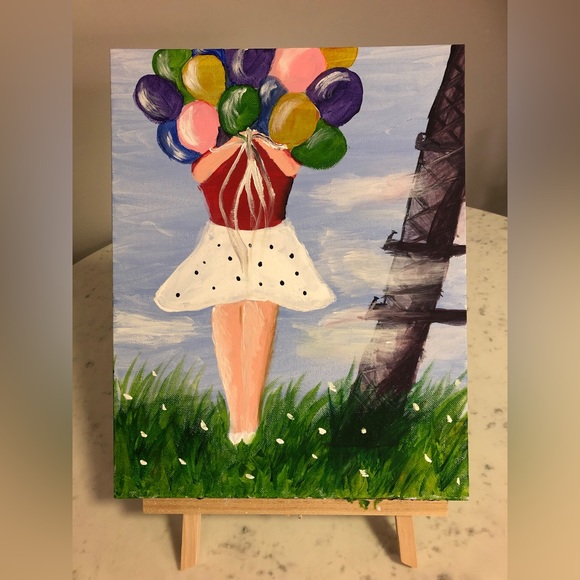 Dreams in Paris - Acrylic painting on canvas painted by the Ukrainian artist - Picture 6 of 6